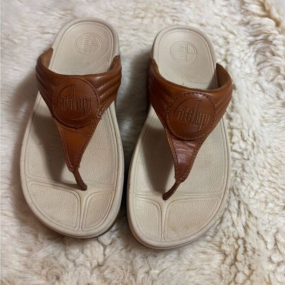 Fitflop Brown Slide Sandals - Picture 5 of 5